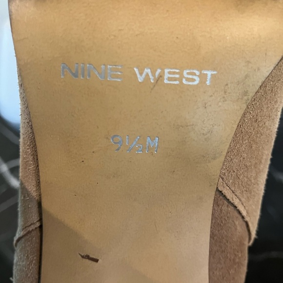 Nine West Beige Suede Booties - Picture 6 of 6